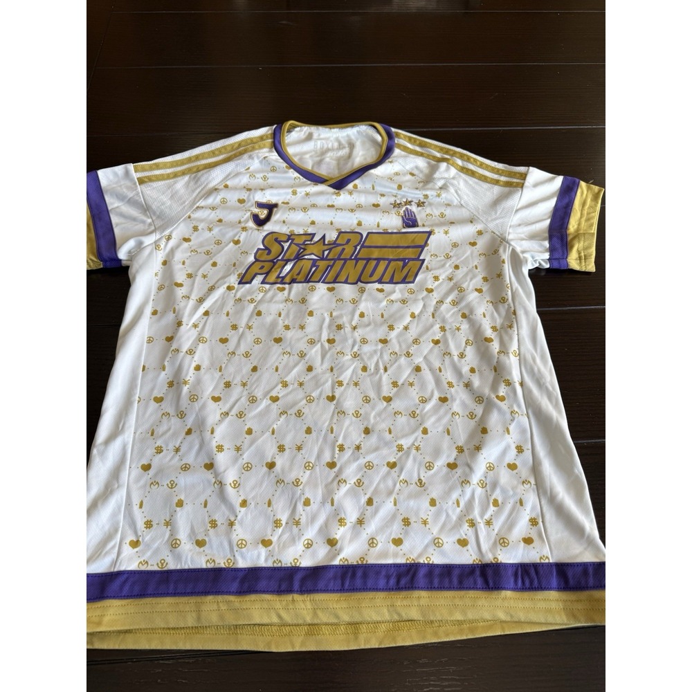 JoJo's Soccer Jersey Bizarre Adventure Star Platinum Mens Sz M Boxlunch Jotaro